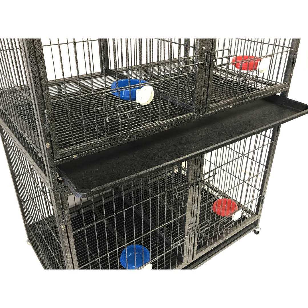 37 in. Heavy Duty Stackable Dog Crate I423