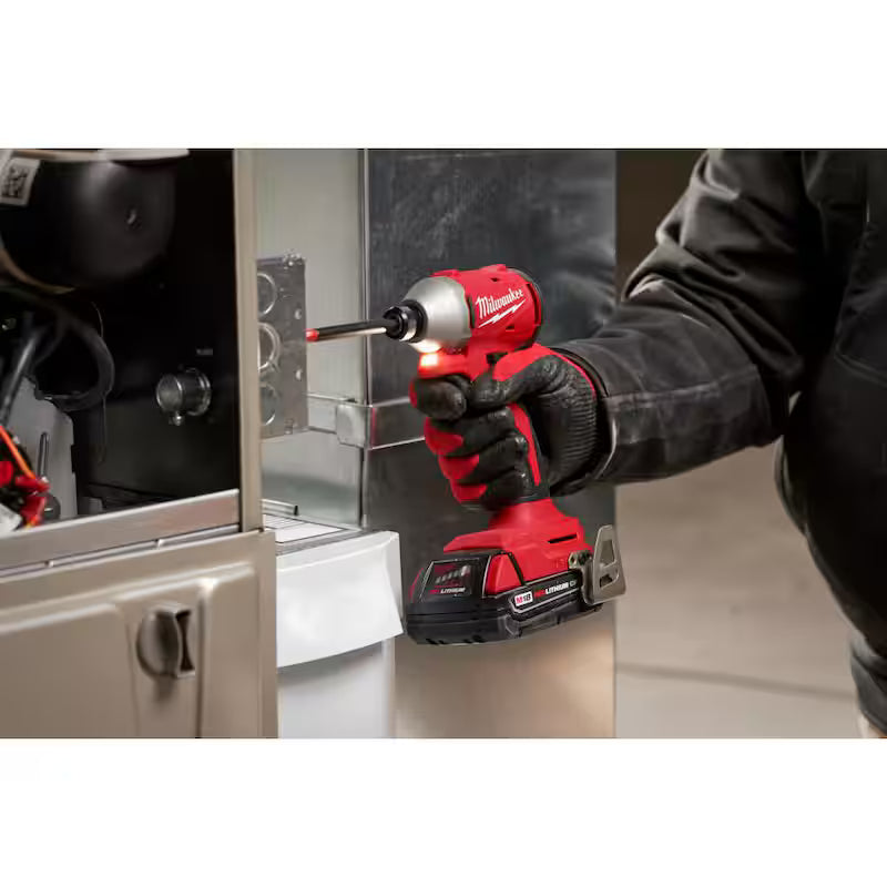 18V Brushless Cordless 1/4 in. Impact Driver Kit with 2.0 Ah Batteries and Charger N50735