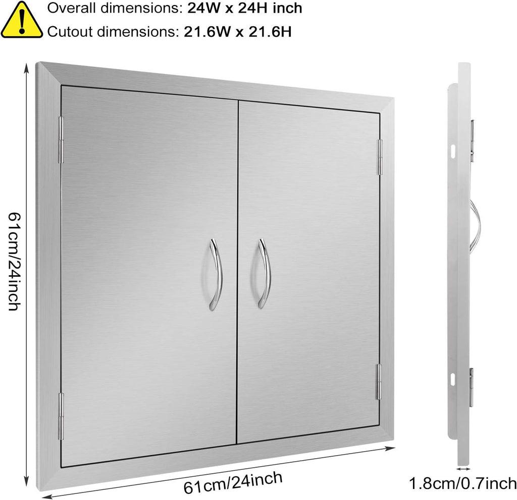 Outdoor Kitchen Stainless Steel Double Wall BBQ Access Door Z819