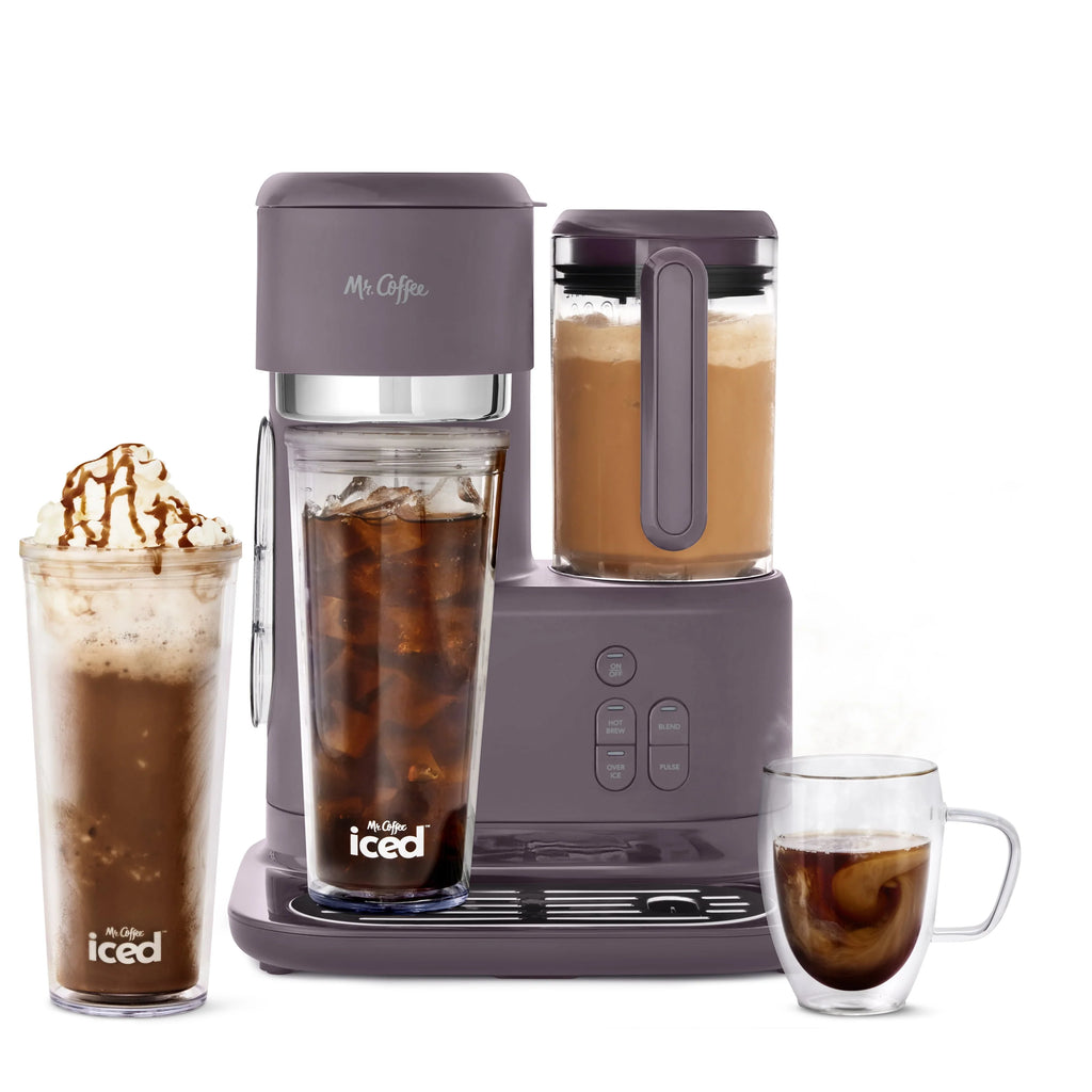 Single Serve Iced and Hot Coffee Maker and Blender V87588