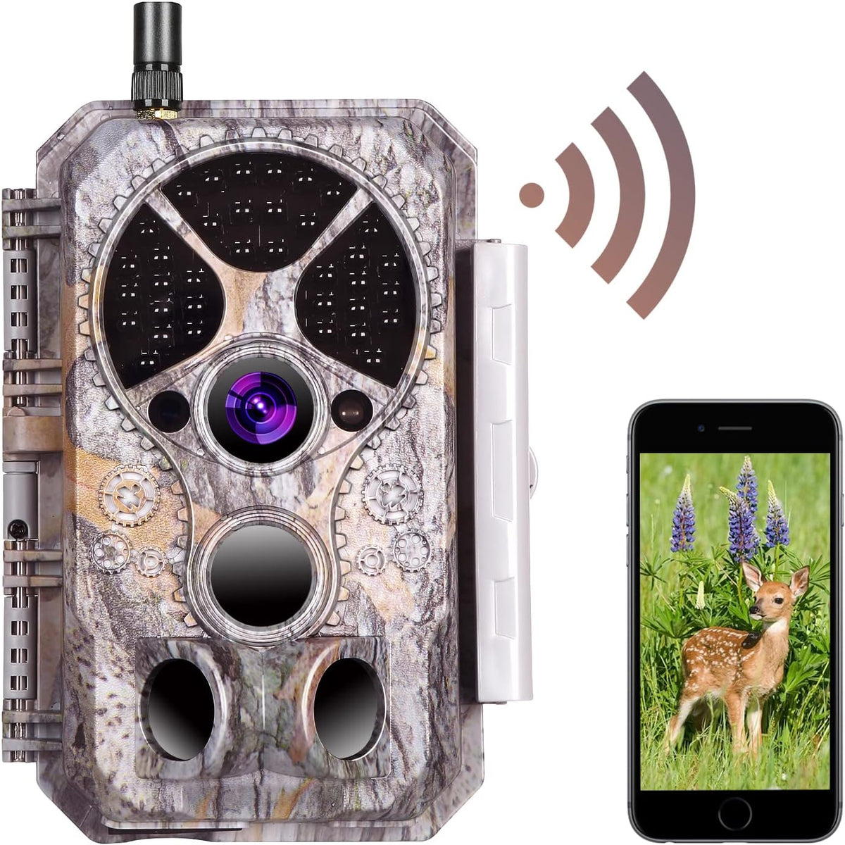 Wireless 32MP 1296P Trail Camera with Night Vision M4457