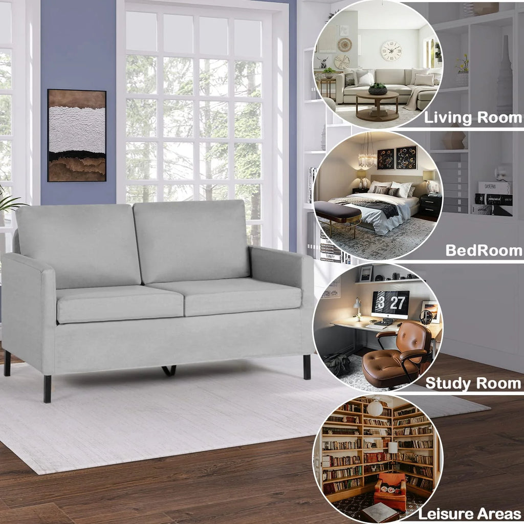 Fabric Modern Loveseat Sofa Couch G1235