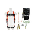 Roofer's Fall Protection Kit with Dual Cam Rope Grab in Backpack X666