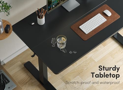 48 x 24 Inches Adjustable Height Electric Standing Desk with Drawer I1022