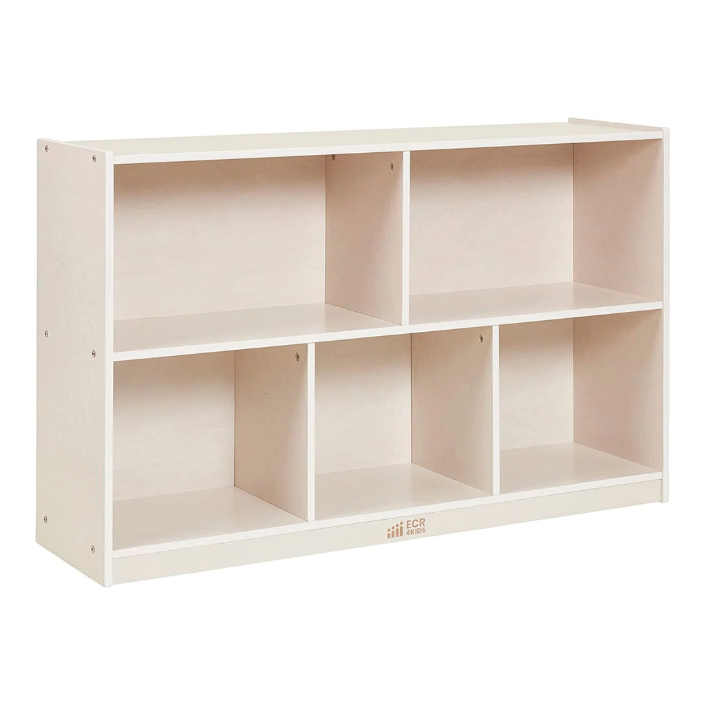 5-Compartment Mobile Storage Cabinet White Wash Z77817