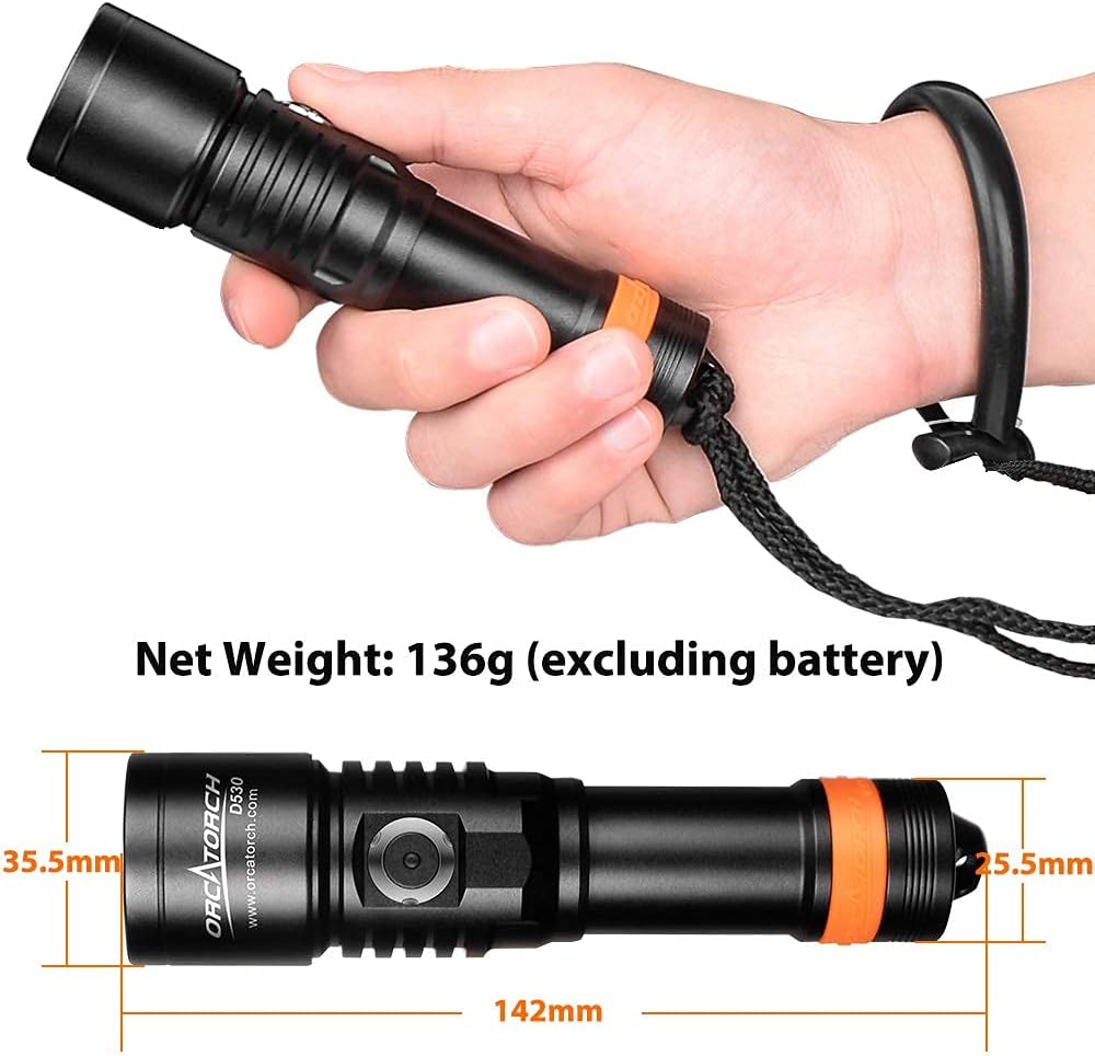 1300 Lumens 8 Degrees Scuba Dive Light M189859