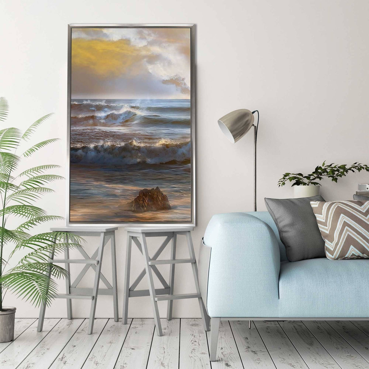Canvas in Floating Frame - Blue R715213