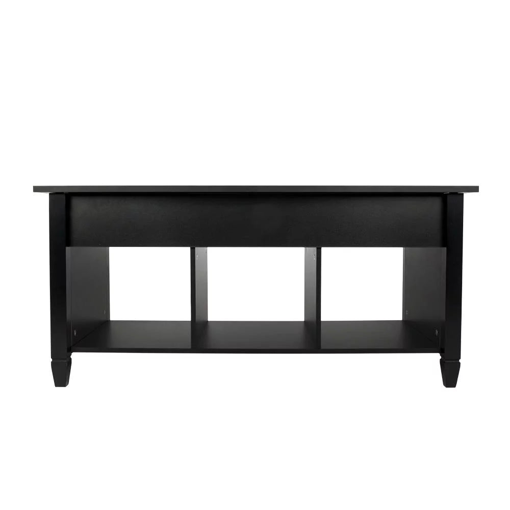 Lift Top Coffee Table with Hidden Compartment Black F498900