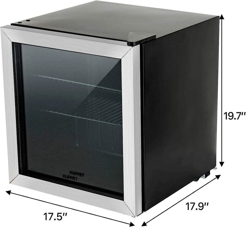 70 Can Beverage Refrigerator 1.6 Cu.ft Glass Door Q933