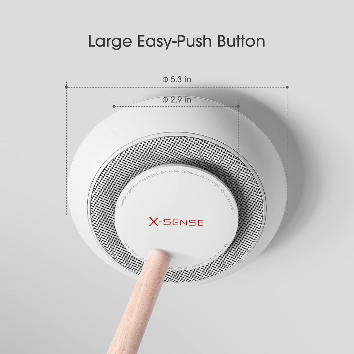 Wireless Interconnected Combination Smoke Carbon Monoxide Detector Alarm 3-Pack Y347981