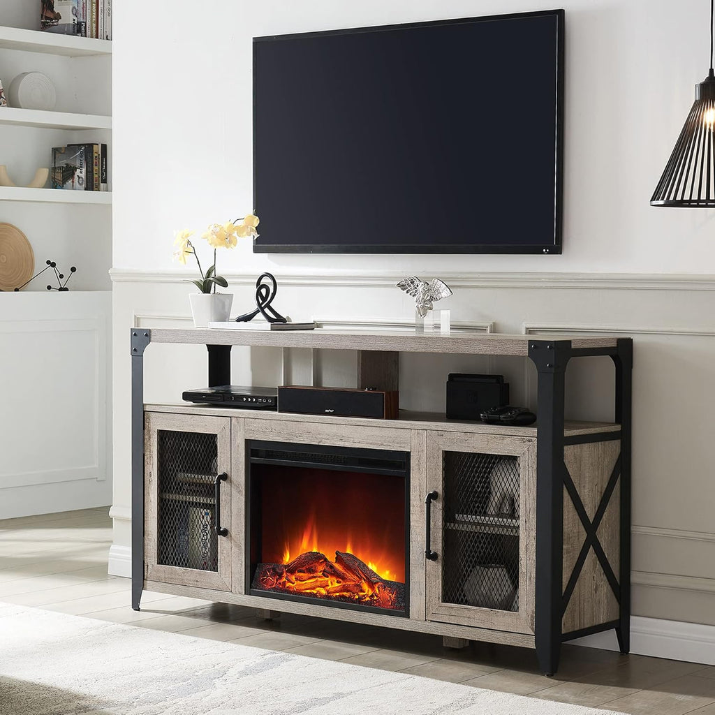 65 inch Fireplace TV Stand Entertainment Center Media Console Cabinet O13650