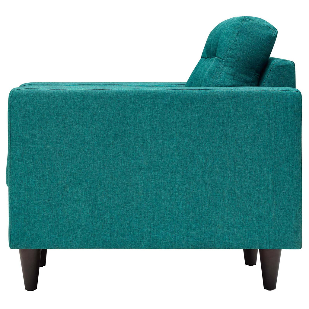 Fabric Aqua Blue Armchair and Sofa Set D442535