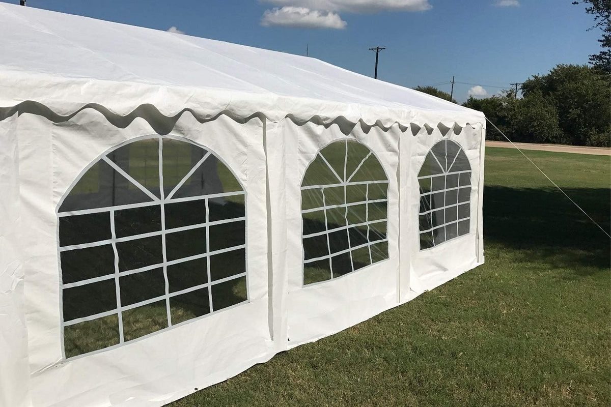 White 20'x20' Outdoor Party Tent Canopy Shelter Q63084