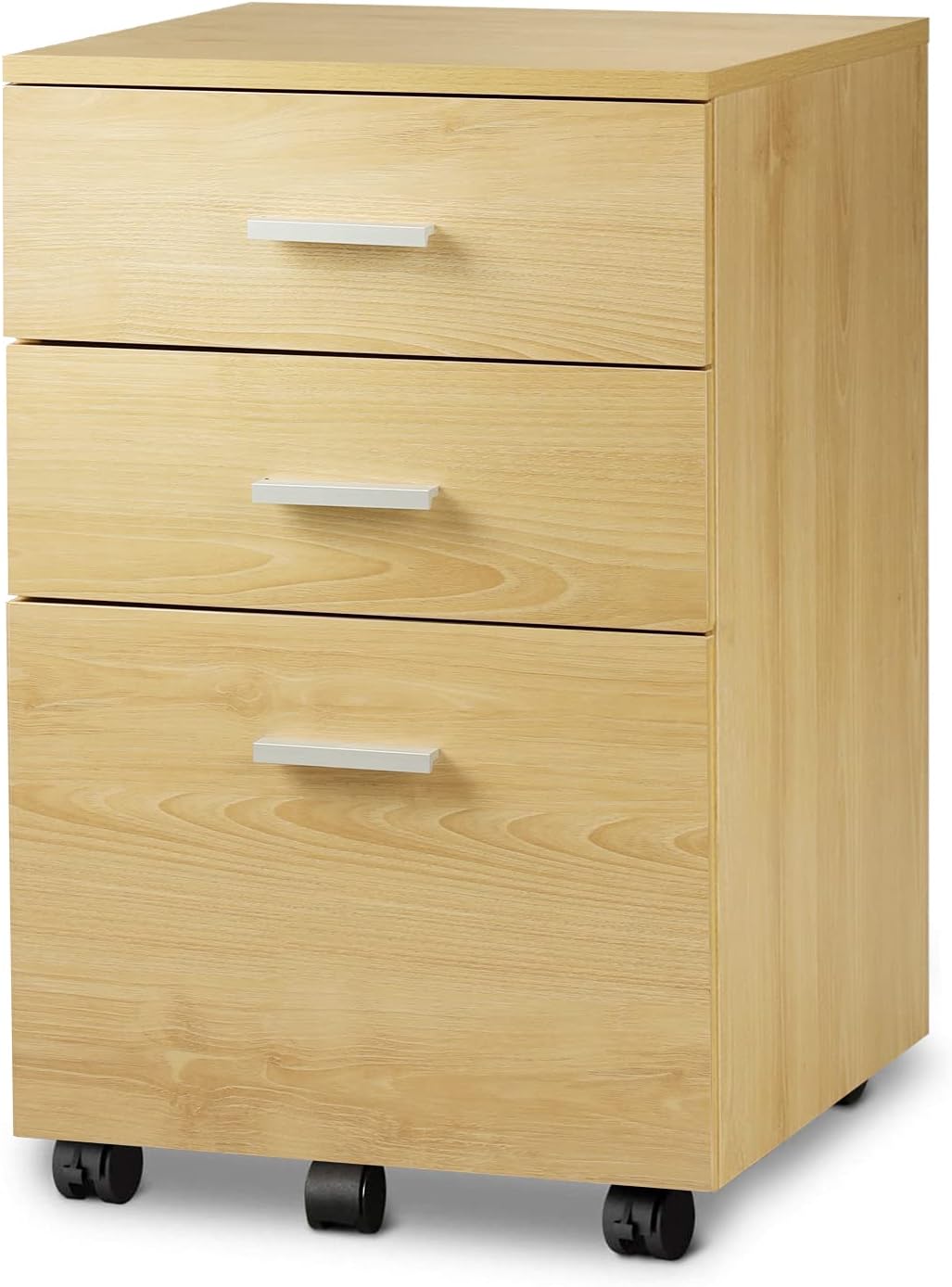 3 Drawer Wood Mobile File Cabinet O790