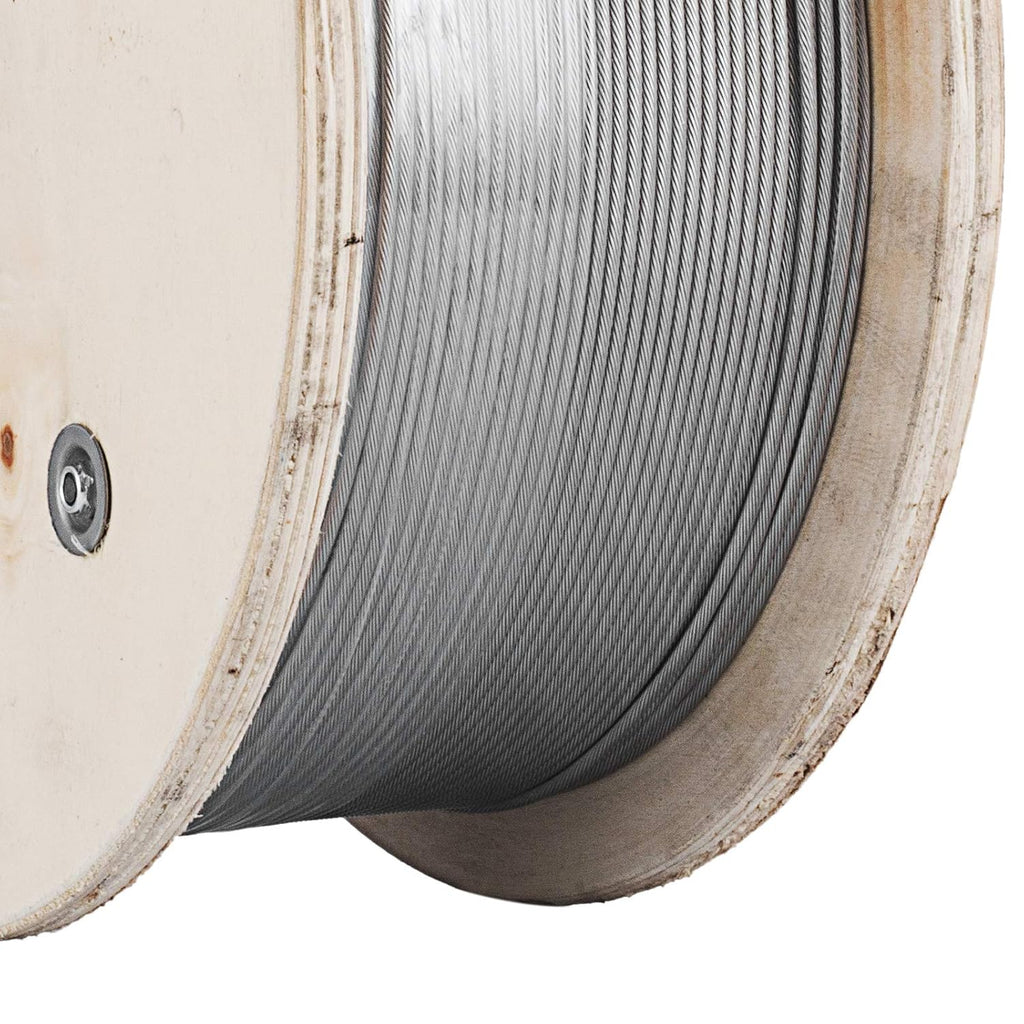 T316 Stainless Steel Wire Rope 1/8 1x19 Cable Y776544