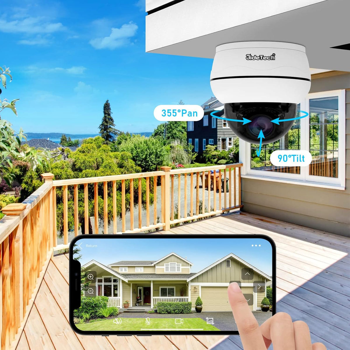 5MP PTZ POE Outdoor IP Dome Camera with 5X Optical Zoom D638868