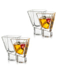 Set of 4 Square Martini Glasses E314
