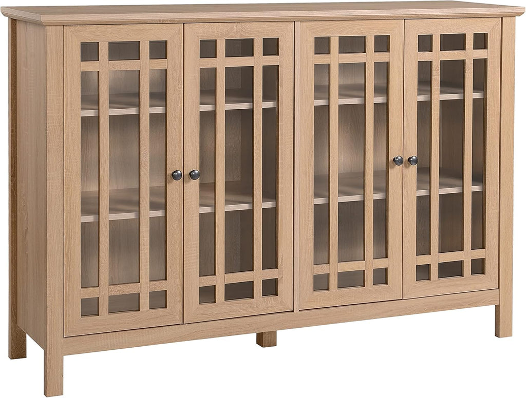 4 Door Glass Accent Cabinet G988226