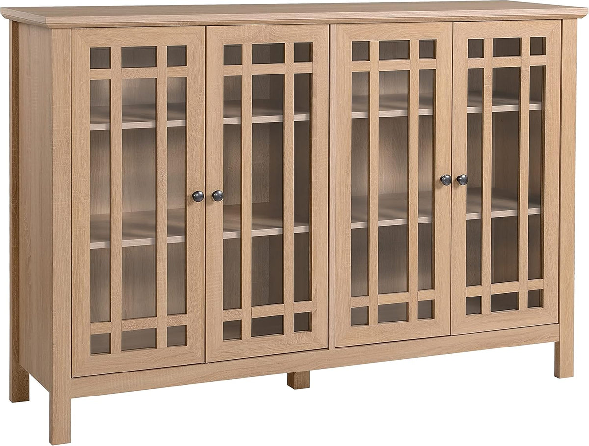 4 Door Glass Accent Cabinet G988226