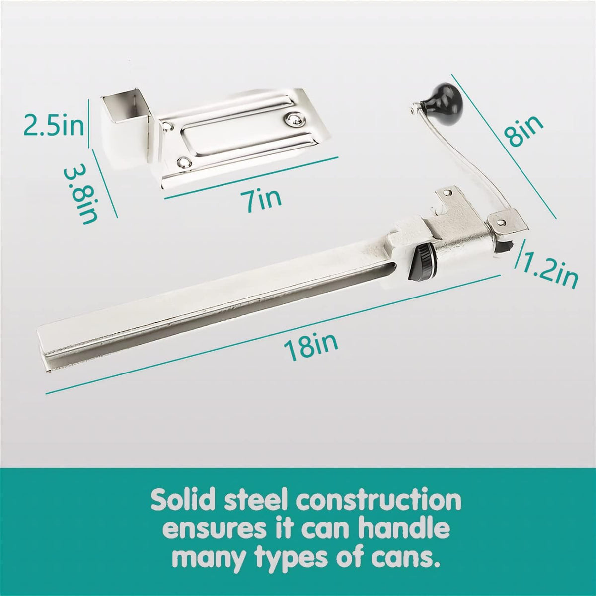 Manual Industrial Can Opener 18 inch Heavy Duty Table Bench Clamp P778670
