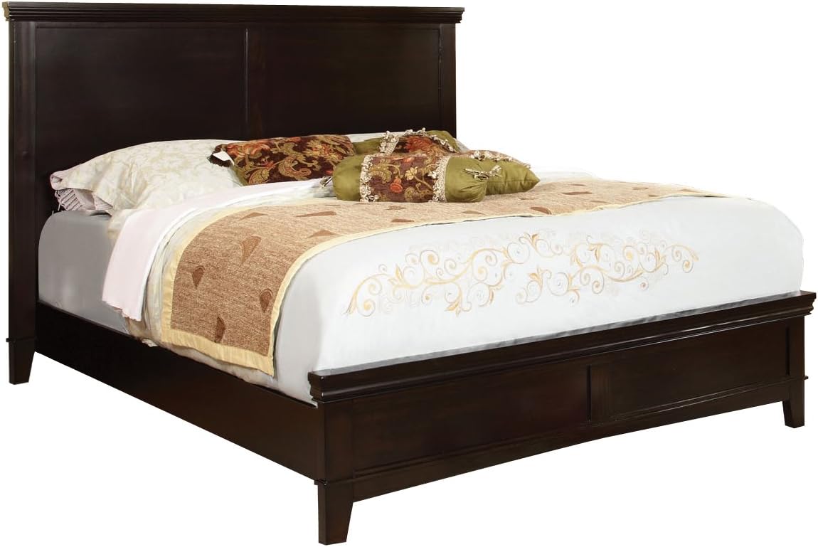 Platform Bed, Full, Brown Cherry Finish O8251
