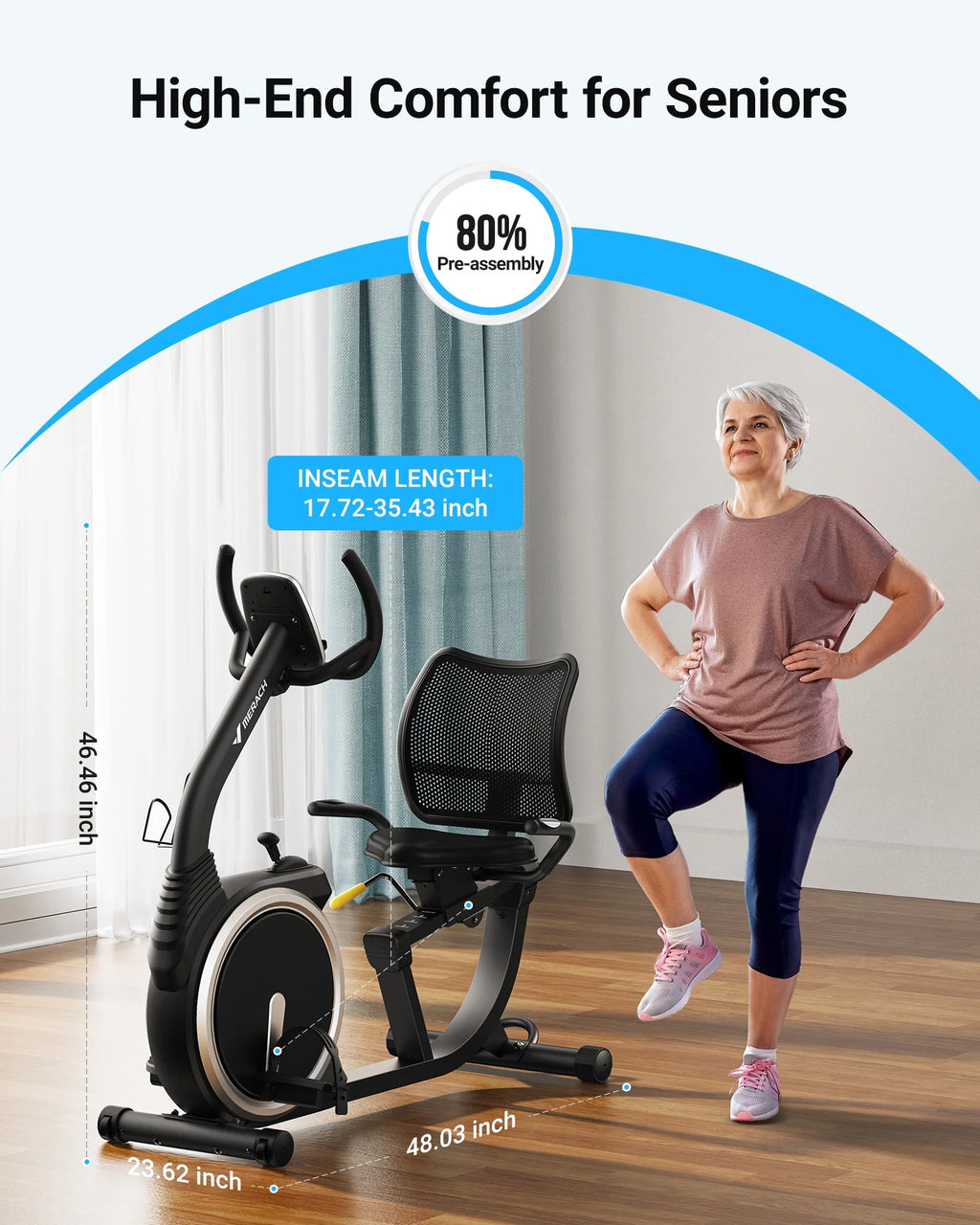 Recumbent Exercise Bike Y527