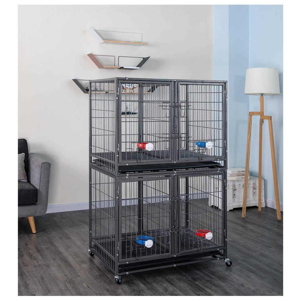 37 in. Heavy Duty Stackable Dog Crate I423