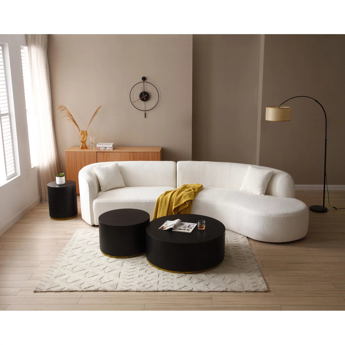 Round Coffee Table Side Table End Table J537030