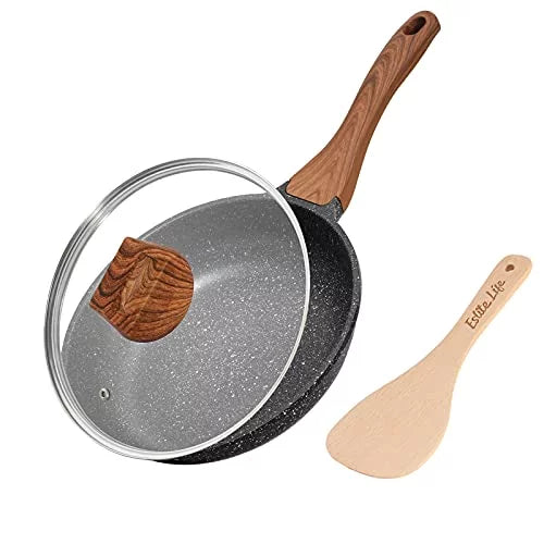 9.5 Inch Nonstick Induction Frying Pan with Lid C14038