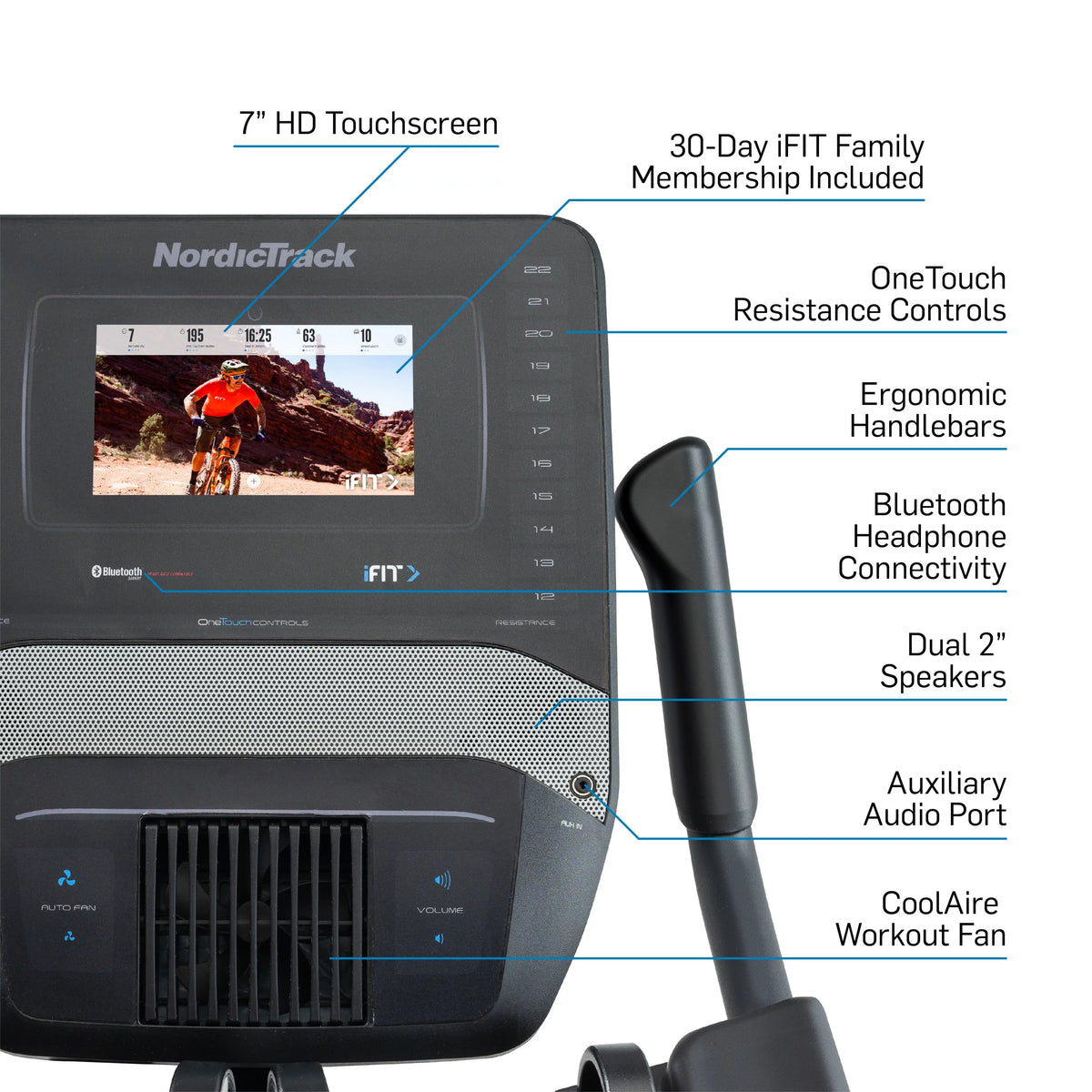 Exercise Bike with Touchscreen S61772