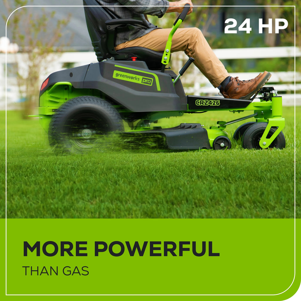 60V 42" Cordless Battery Zero Turn Riding Lawn Mower with 8Ah Batteries G213937