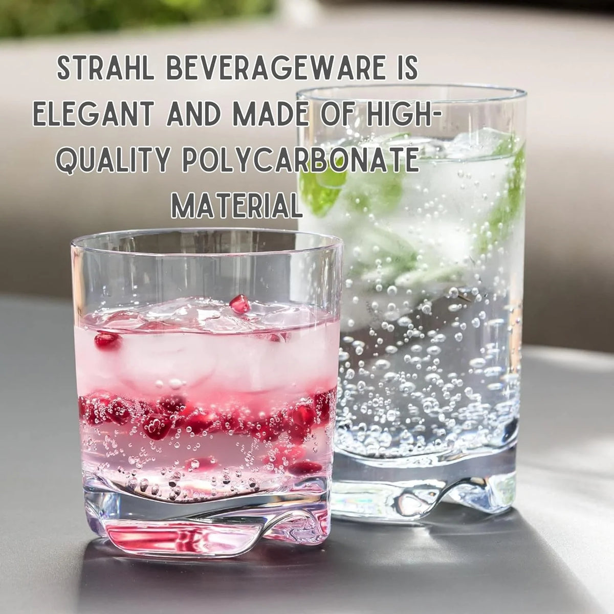 Shatterproof Polycarbonate Stemless Wine Glass Set Of 4 V18344