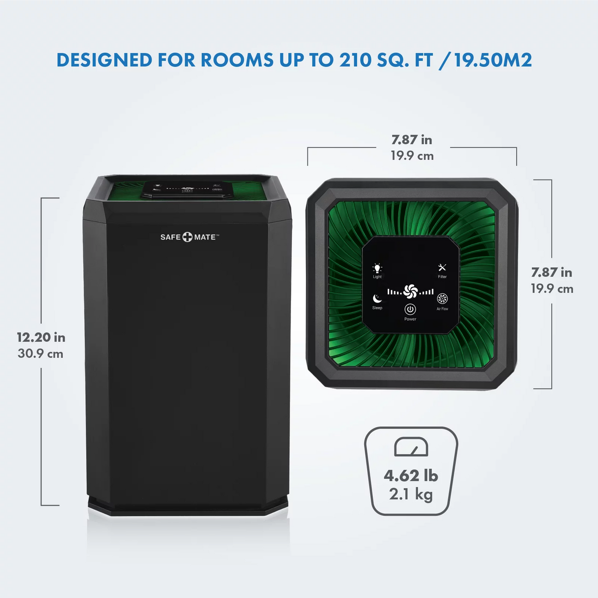 Black True H13 HEPA Air Purifier N8388