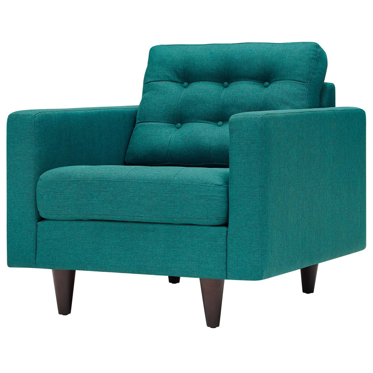 Fabric Aqua Blue Armchair and Sofa Set D442535