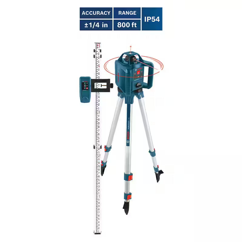 800 ft. Rotary Laser Level Self Leveling Kit J383