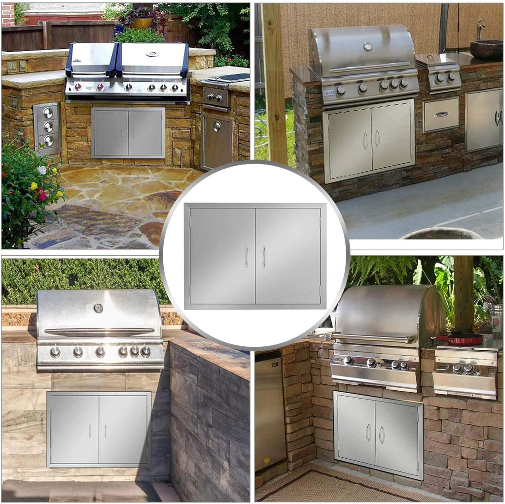 Outdoor Kitchen Stainless Steel Double Wall BBQ Access Door Z819
