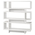 White Contemporary Rectangular Bookcase R67496