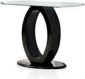 Glossy Black Wood Console Table C614