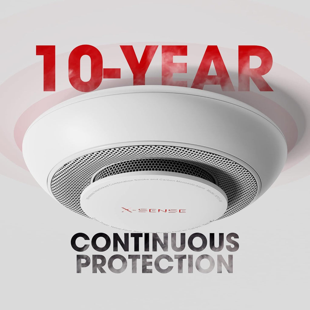 Wireless Interconnected Combination Smoke Carbon Monoxide Detector Alarm 3-Pack Y347981