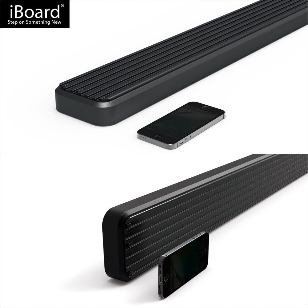 Black 4in Running Boards J4134