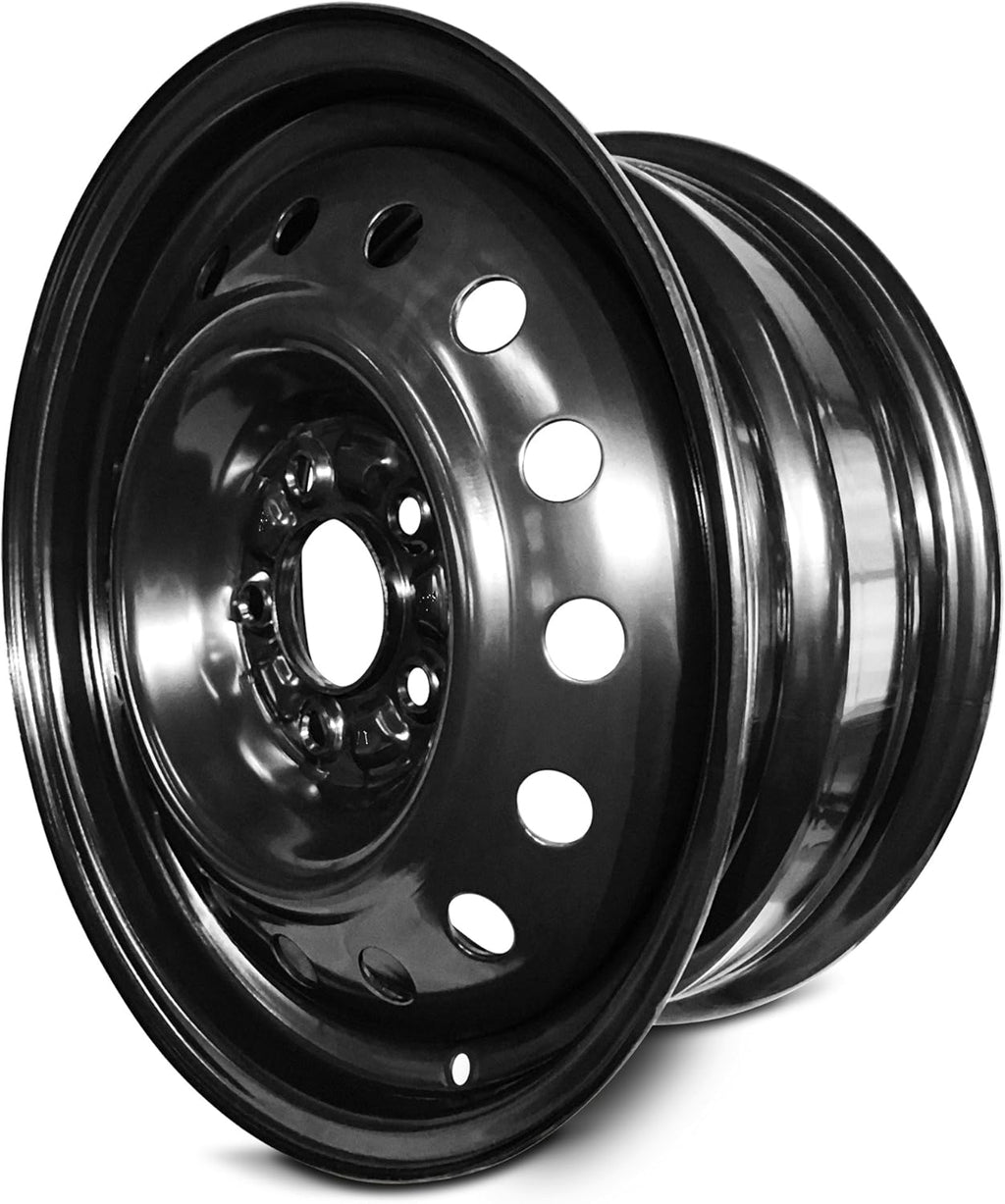 16 Inch 5 Lug Black Steel Wheel R30520