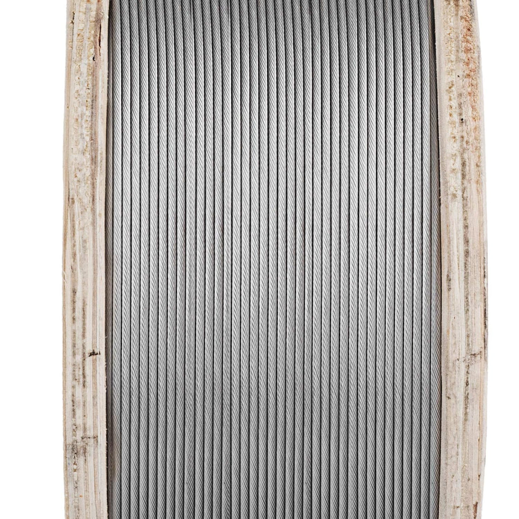 T316 Stainless Steel Wire Rope 1/8 1x19 Cable Y776544