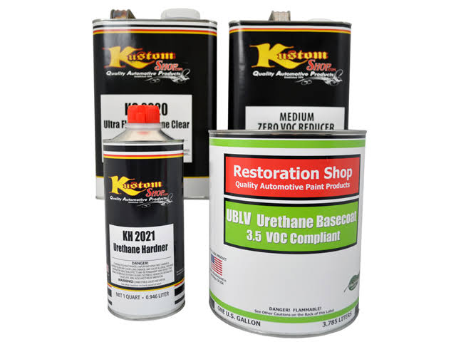 Dark Brown Urethane Basecoat Clearcoat Car Auto Paint Medium Gallon Kit M58859