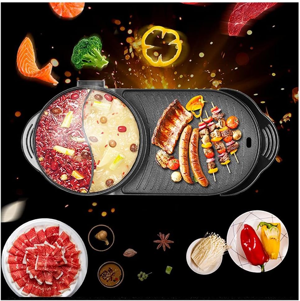 Hot Pot with Grill 2 IN 1, 1500W, Capacity for 3-4 People Y795820