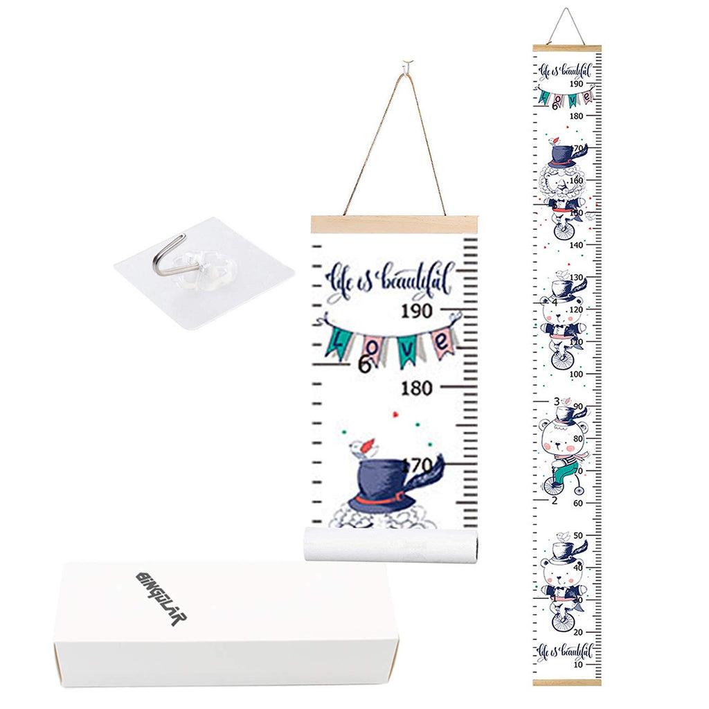Kids Removable Height Chart Ruler, 7.9 x 79in, Pack of 2 F39524