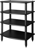 Black Five Shelf Audio Rack Media Stand M19884