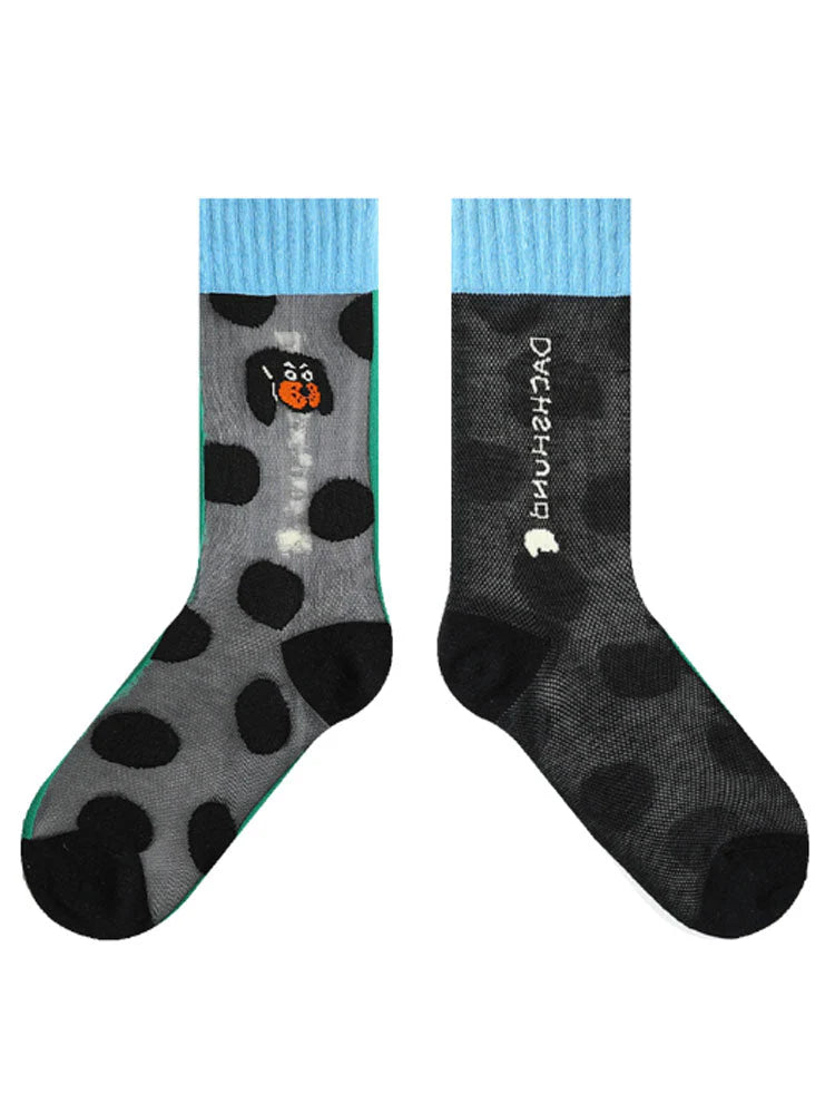 Cartoon Puppy Pattern Socks E246236