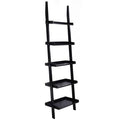 Black 5-Tier Ladder Bookcase E5189