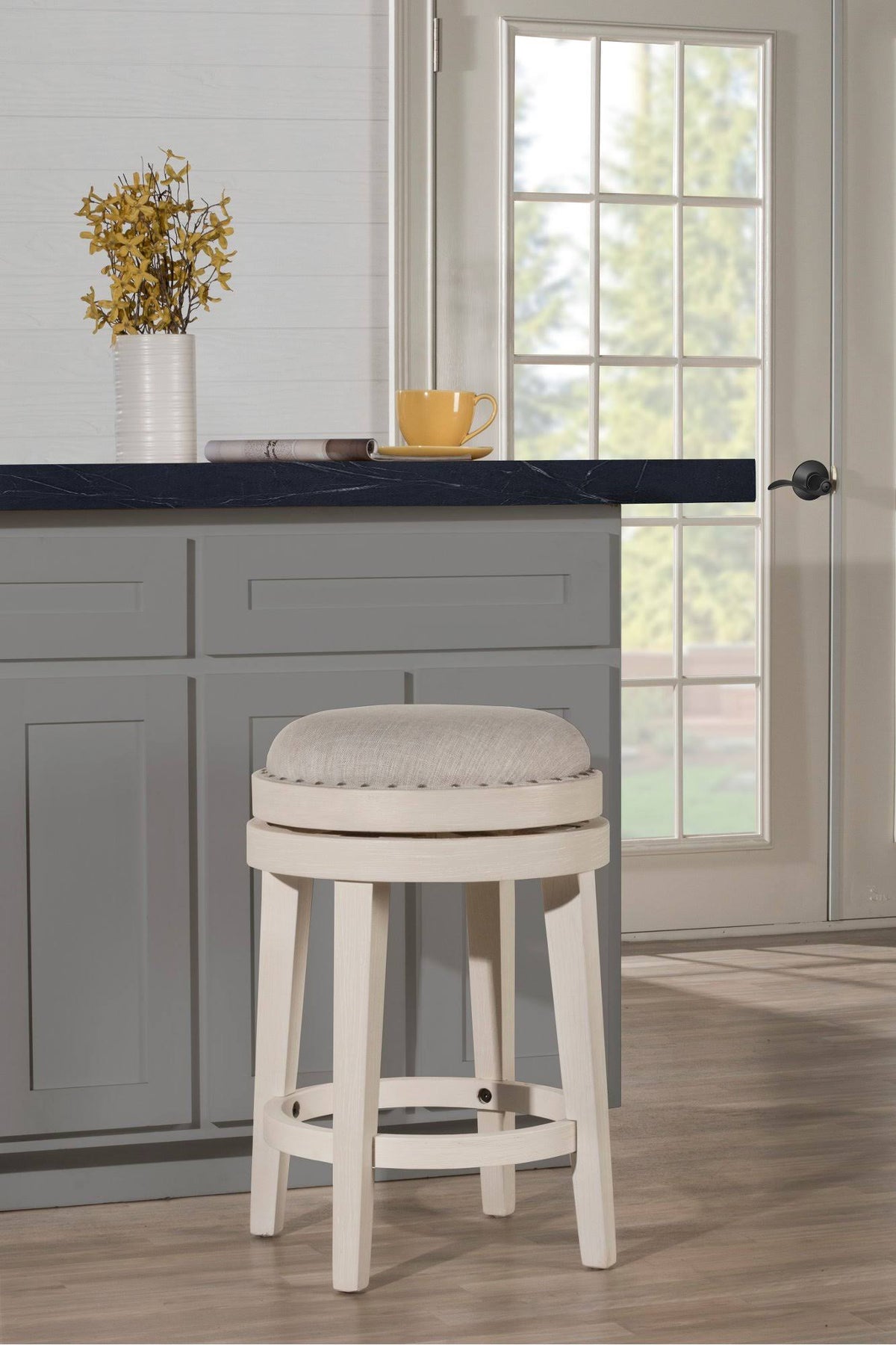 Backless Swivel Counter Height Stool S3497