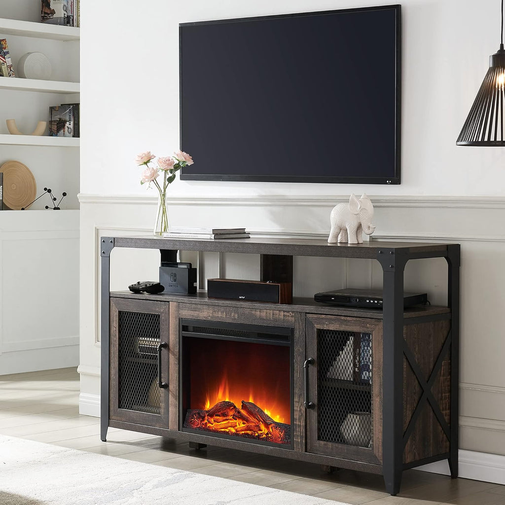 65 inch Fireplace TV Stand Entertainment Center Media Console Cabinet O13650